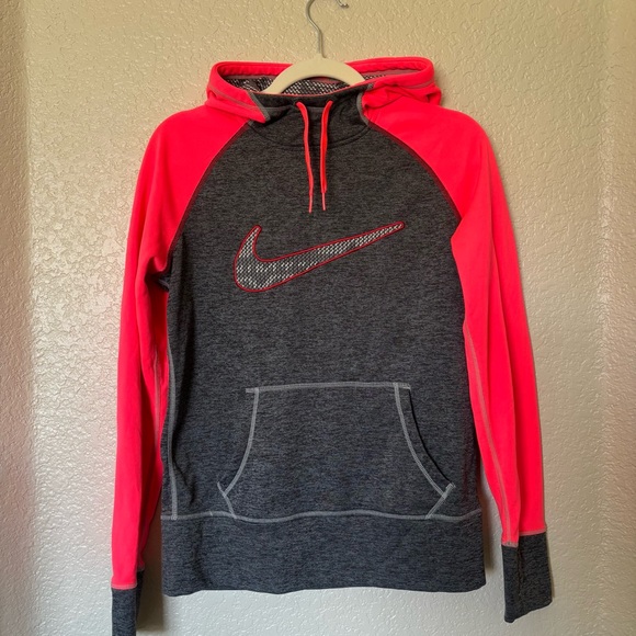 Nike Therma-Fit Gray and Pink Jacket - Picture 1 of 6